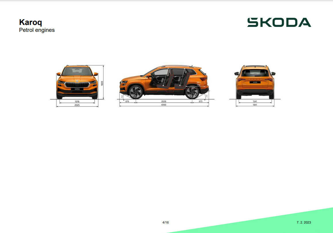 Thông số Skoda Karoq